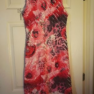 Comfortable stretchy mid length dress
